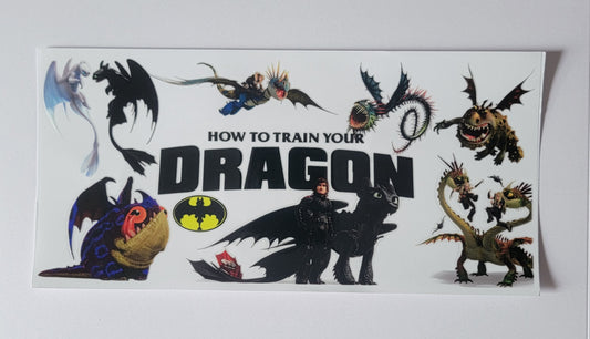 How to Train a Dragon - 16 oz Libby UV DTF Wrap RTS