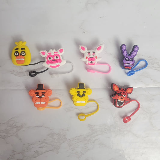 Five Night At Friday's - Silicone Straw Toppers 8 mm