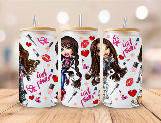 Brats Girl Dolls - 16 oz Libby UV DTF Wrap