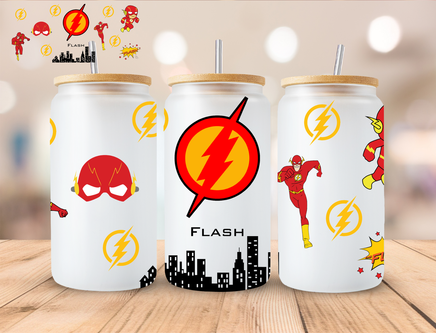 Speed Guy - 16 oz / 20 oz Libby UV DTF Wrap