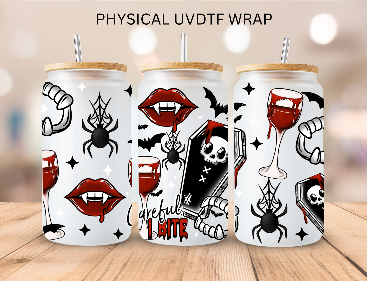 Halloween Vampire Aesthetic - 16 oz / 20 oz Libby UV DTF Wrap