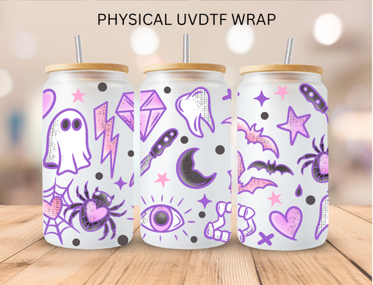 Halloween Purple Aesthetic - 16 oz / 20 oz Libby UV DTF Wrap