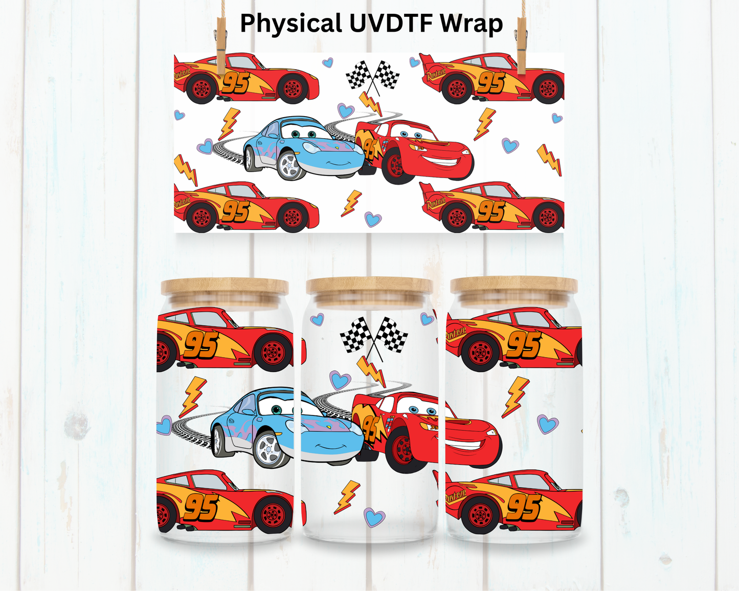 Cars Couple - 16 oz / 20 oz Libby UV DTF