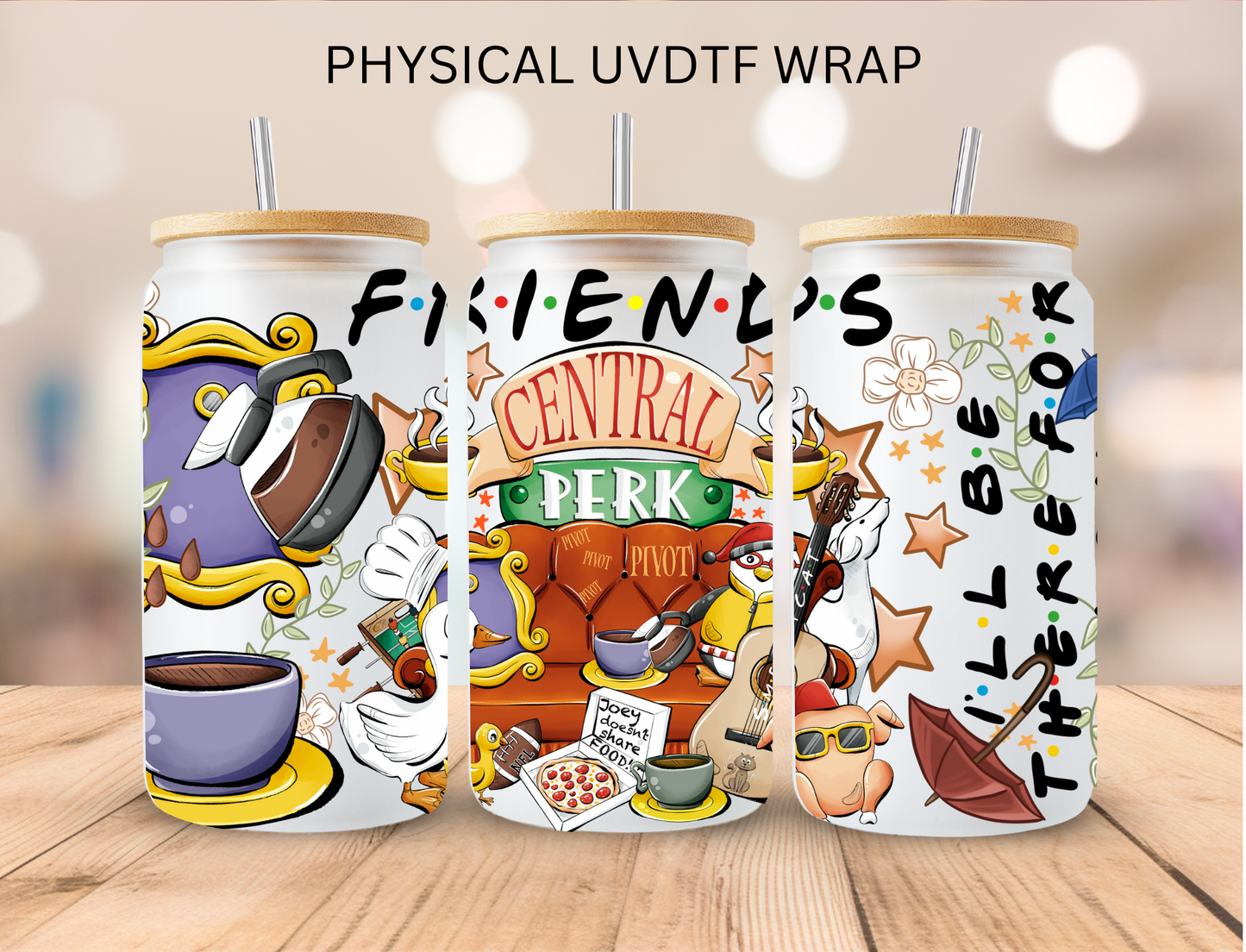 Central Perk - 16 oz / 20 oz Libby UV DTF Wrap