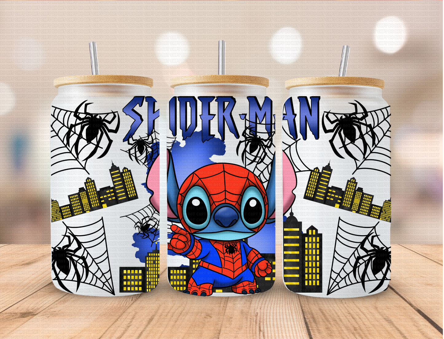 Character Spider Hero Alien - 16 oz / 20 oz Libby UV DTF Wrap