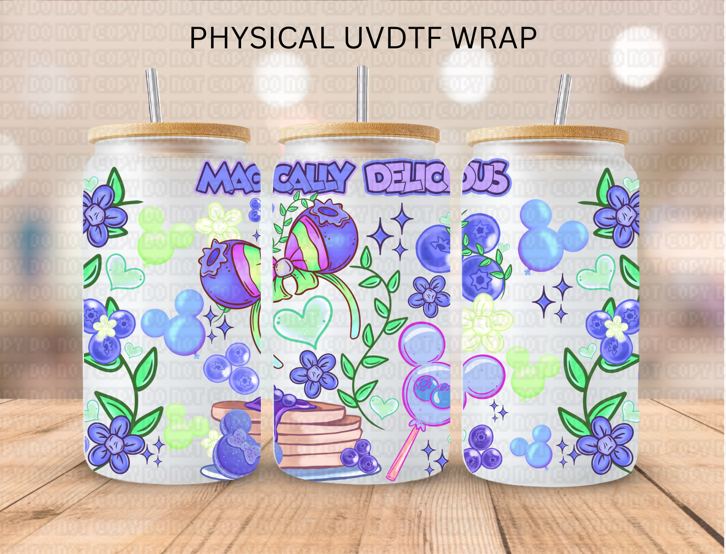 Magically Delicious BlueBerries - 16 oz / 20 oz Libby UV DTF