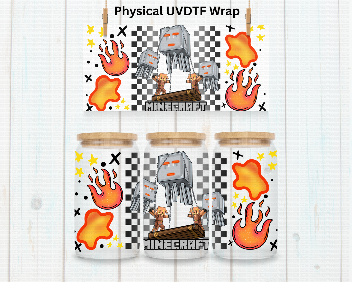 Mine Fire Ghost - 16 oz / 20 oz Libby UV DTF