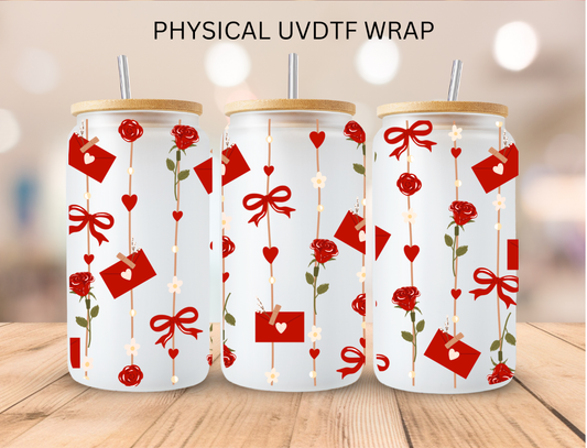 Valentines Letters - 16 oz / 20 oz Libby UV DTF