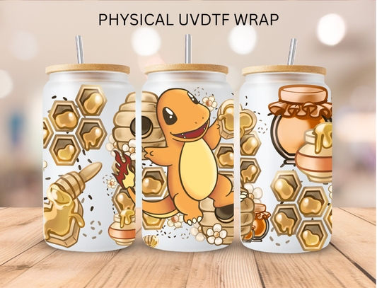 Fire Poke W/ Honey - 16 oz / 20 oz Libby UV DTF