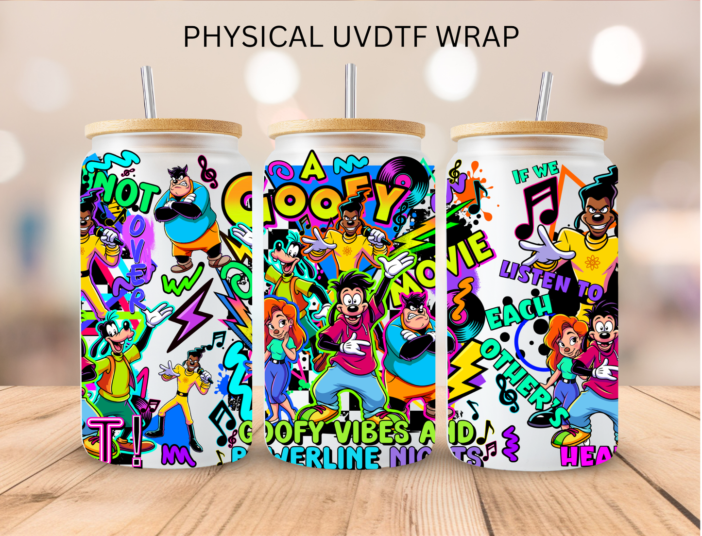 Goof Movie - 16 oz / 20 oz Libby UV DTF Wrap