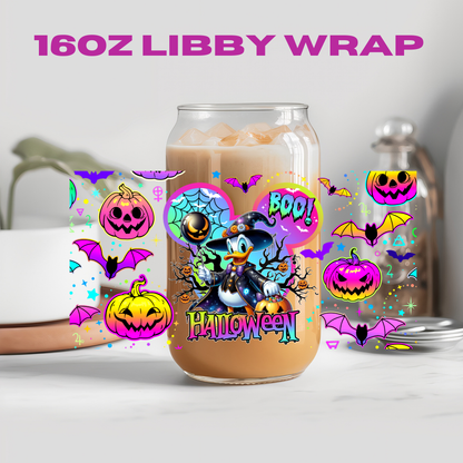 Halloween Funny Neon Collection - 16 oz / 20 oz Libby UV DTF Wrap