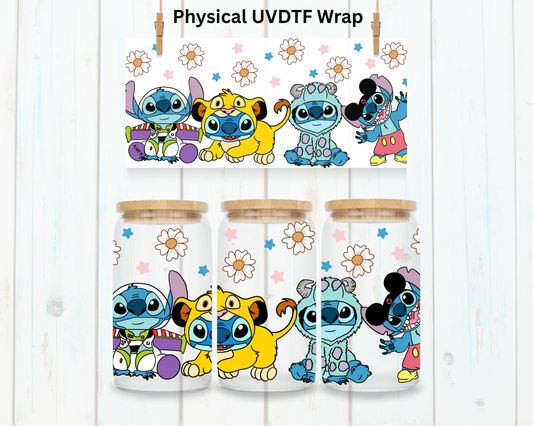 Blue Alien Costumes - 16 oz / 20 oz Libby UV DTF