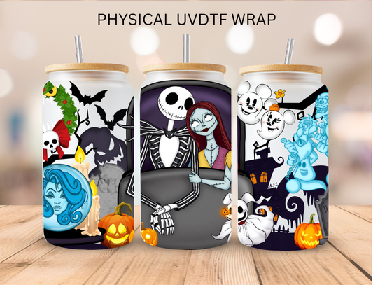 Pumpkin King Couple NBC - 16 oz / 20 oz Libby UV DTF Wrap