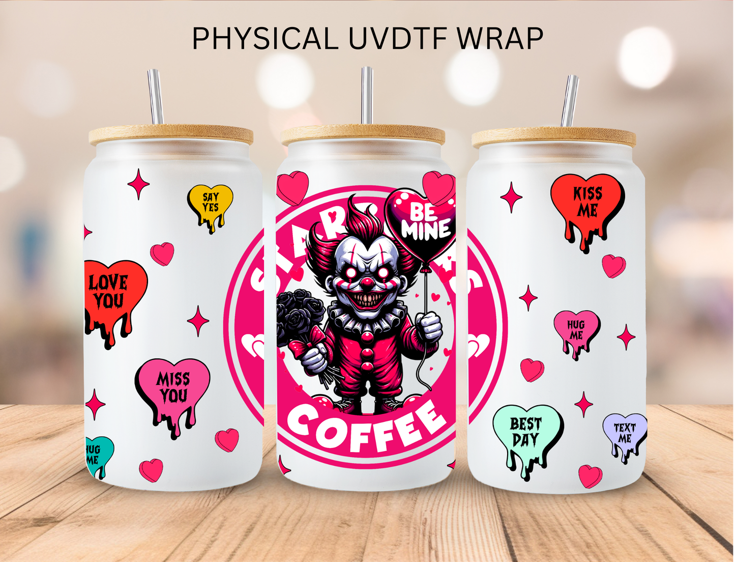 Horror Valentines Bundle - 16 oz / 20 oz Libby UV DTF