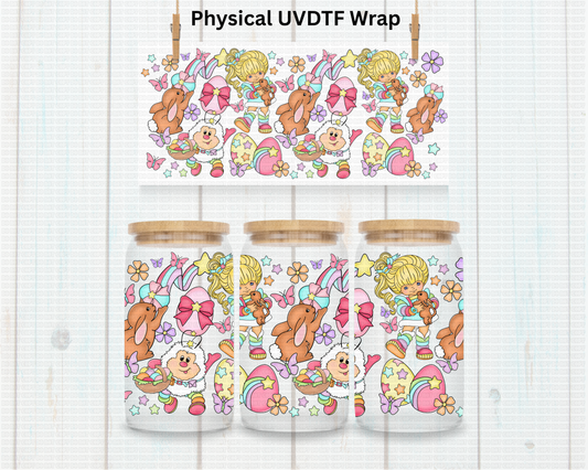 Vintage Rainbow Girl - 16 oz / 20 oz Libby UV DTF