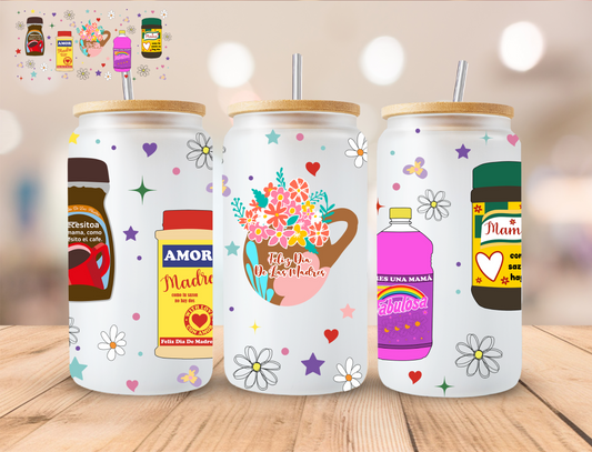 Hispanic Amor - 16 oz / 20 oz Libby UV DTF Wrap