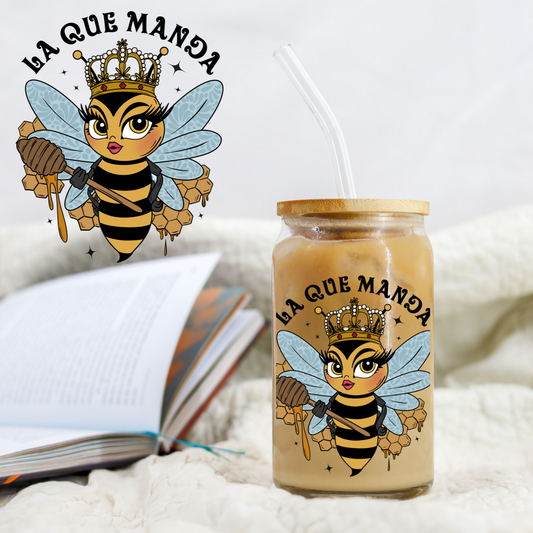 La Que Manda Honeybee Queen - UVDTF decals EXCLUSIVE DESIGNER