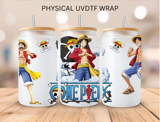 Anime One Piece - 16 oz / 20 oz Libby UV DTF Wrap