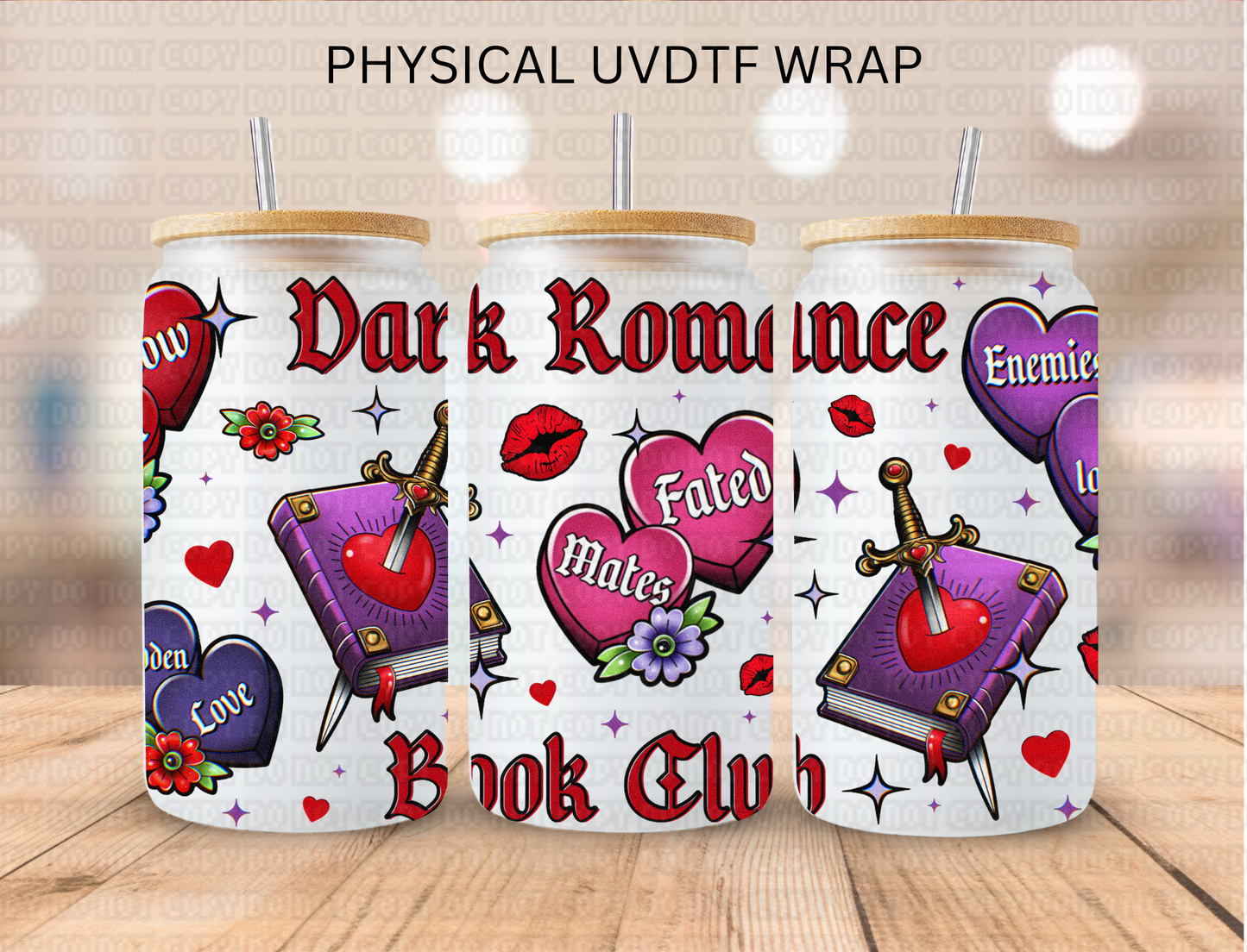 Dark Romance Book Club - 16 oz / 20 oz Libby UV DTF