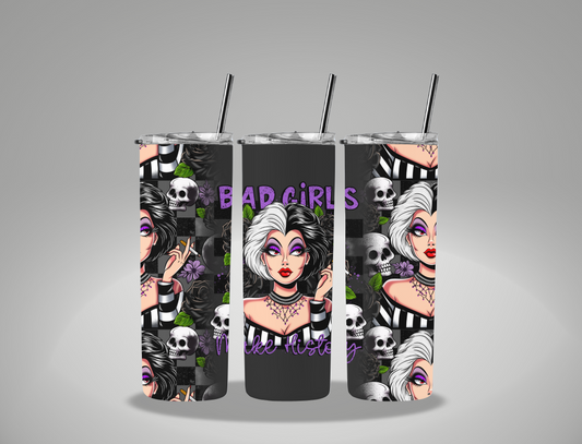 Bad Girls Collection Dog Villain - 20oz Skinny Tumbler Wrap CSTAGE EXCLUSIVE