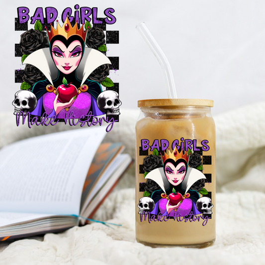 Bad Girl's Collection Checkered Evil Queen Villain - UV DTF Libby Decal CSTAGE EXCLUSIVE