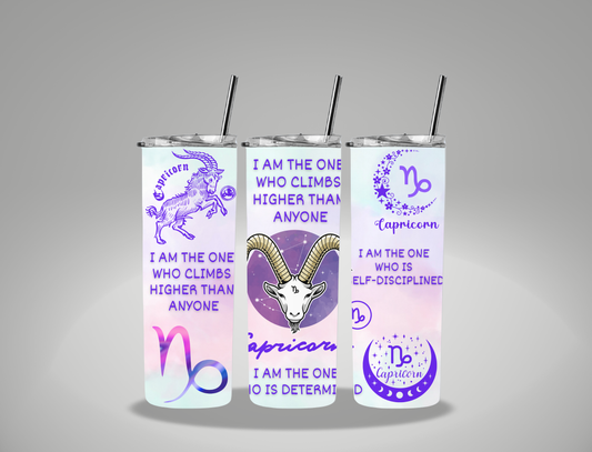 Capricorn (2) - 20oz Skinny Tumbler / 25 Oz Glass Tumbler Wrap EXCLUSIVE