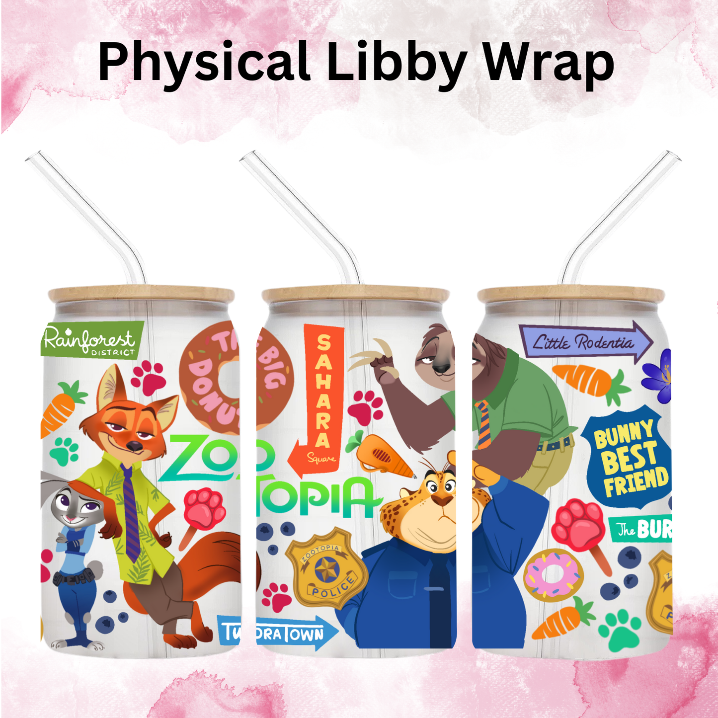 Zoo Topia - 16 oz / 20 oz Libby UV DTF