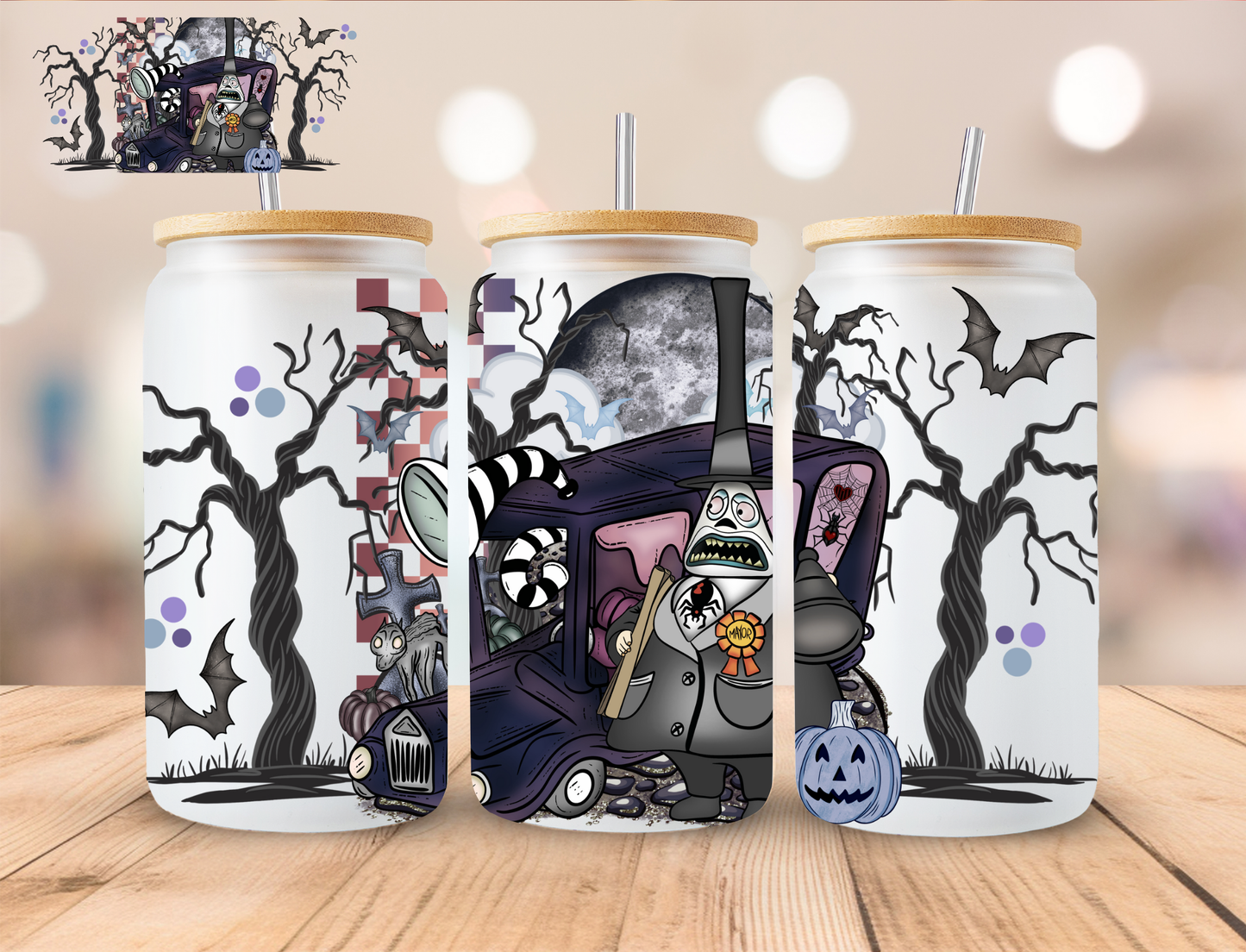 Halloween Mayor - 16 oz / 20 oz Libby UV DTF Wrap