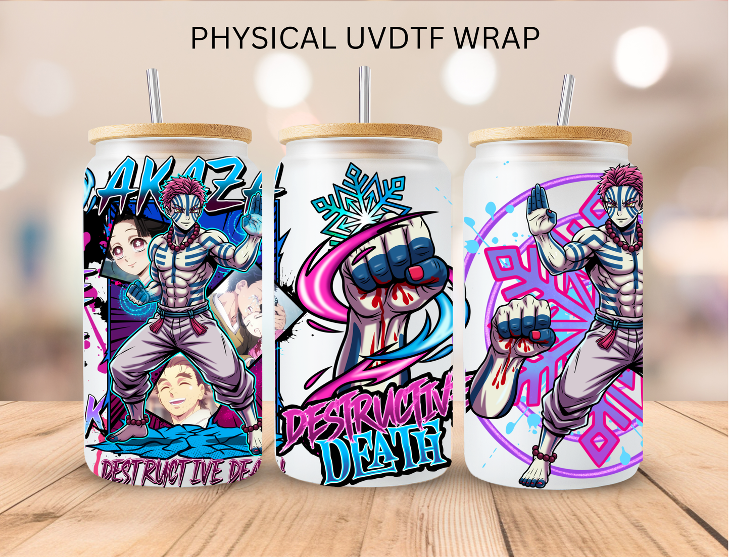 Destructive Death - 16 oz / 20 oz Libby UV DTF Wrap