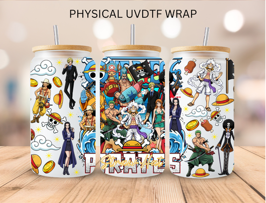 Pirates - 16 oz / 20 oz Libby UV DTF Wrap