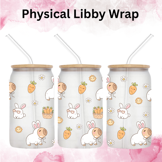 Easter Capybara - 16 oz / 20 oz Libby UV DTF