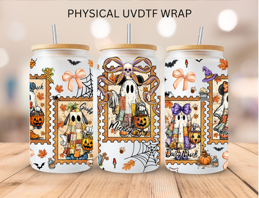 Halloween Ghosts Portraits - 16 oz / 20 oz Libby UV DTF Wrap
