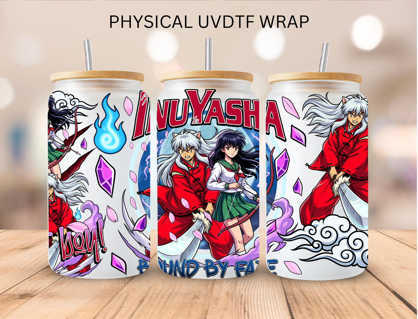 Inu Yasha - 16 oz / 20 oz Libby UV DTF Wrap