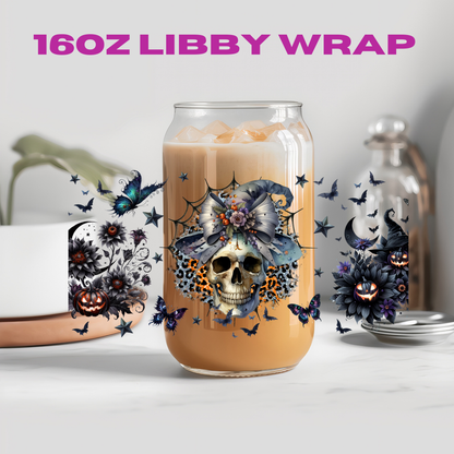 Halloween Spooky Witch Hat Collection - 16 oz / 20 oz Libby UV DTF Wrap