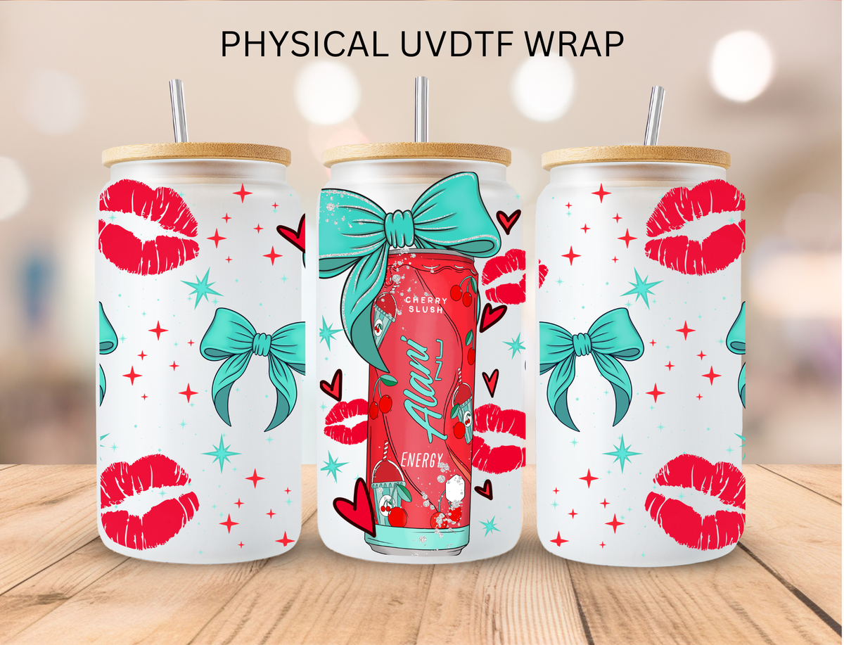 Coquette Soda Red Alani Energy - 16 oz / 20 oz Libby UV DTF