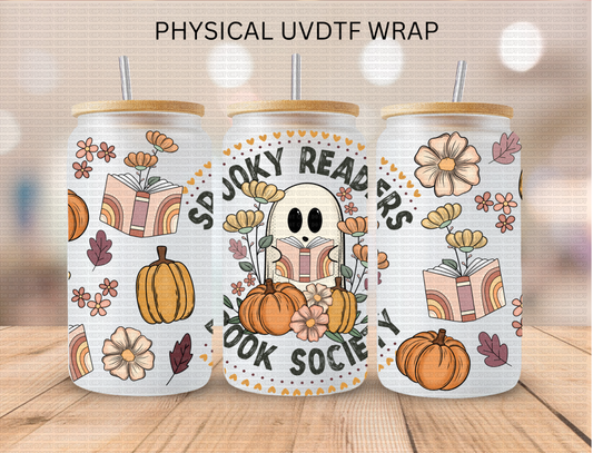 Spooky Readers Book Society - 16 oz / 20 oz Libby UV DTF Wrap