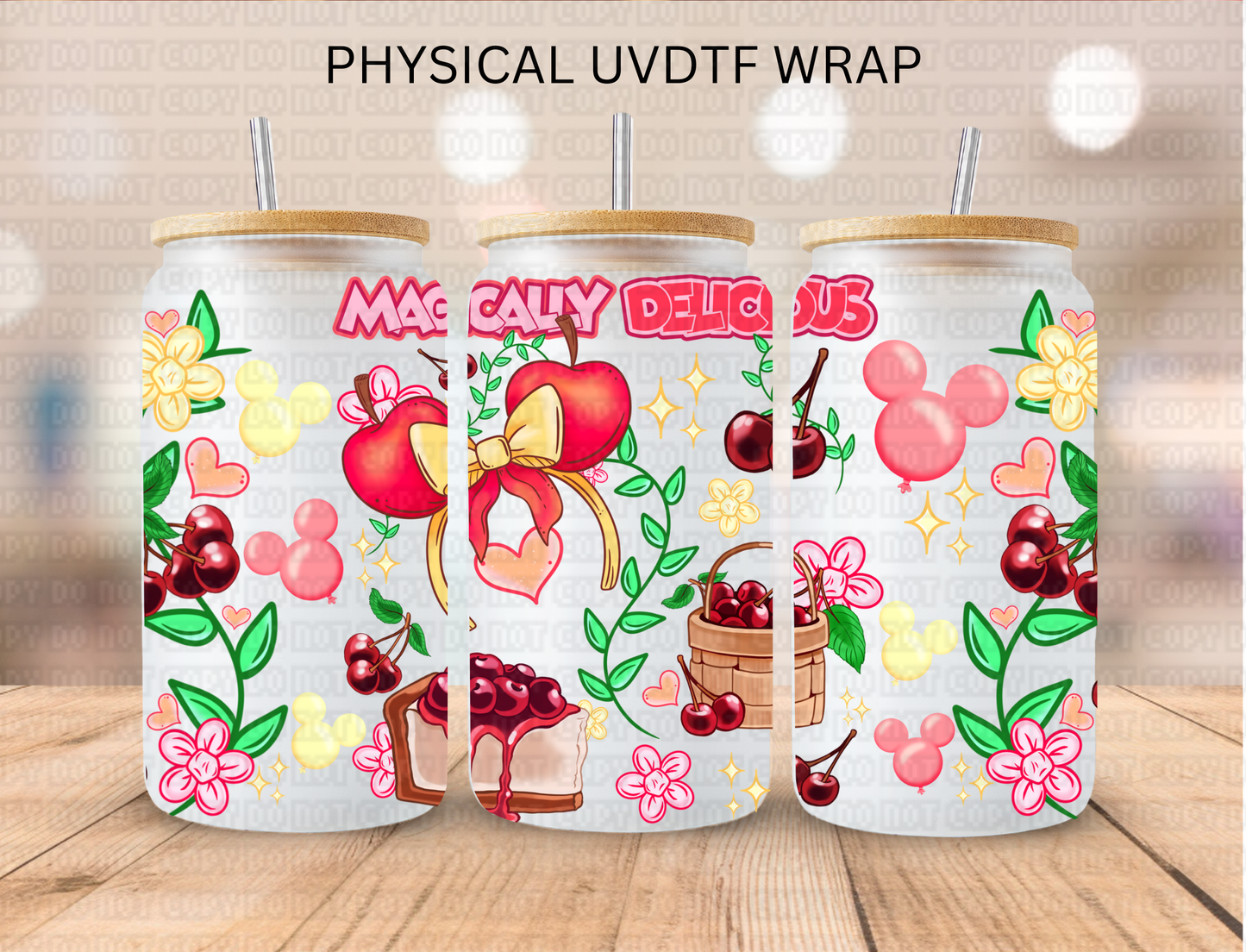 Magically Delicious Cherries - 16 oz / 20 oz Libby UV DTF