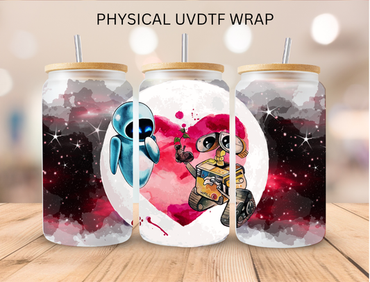 Watercolor Robots - 16 oz / 20 oz Libby UV DTF