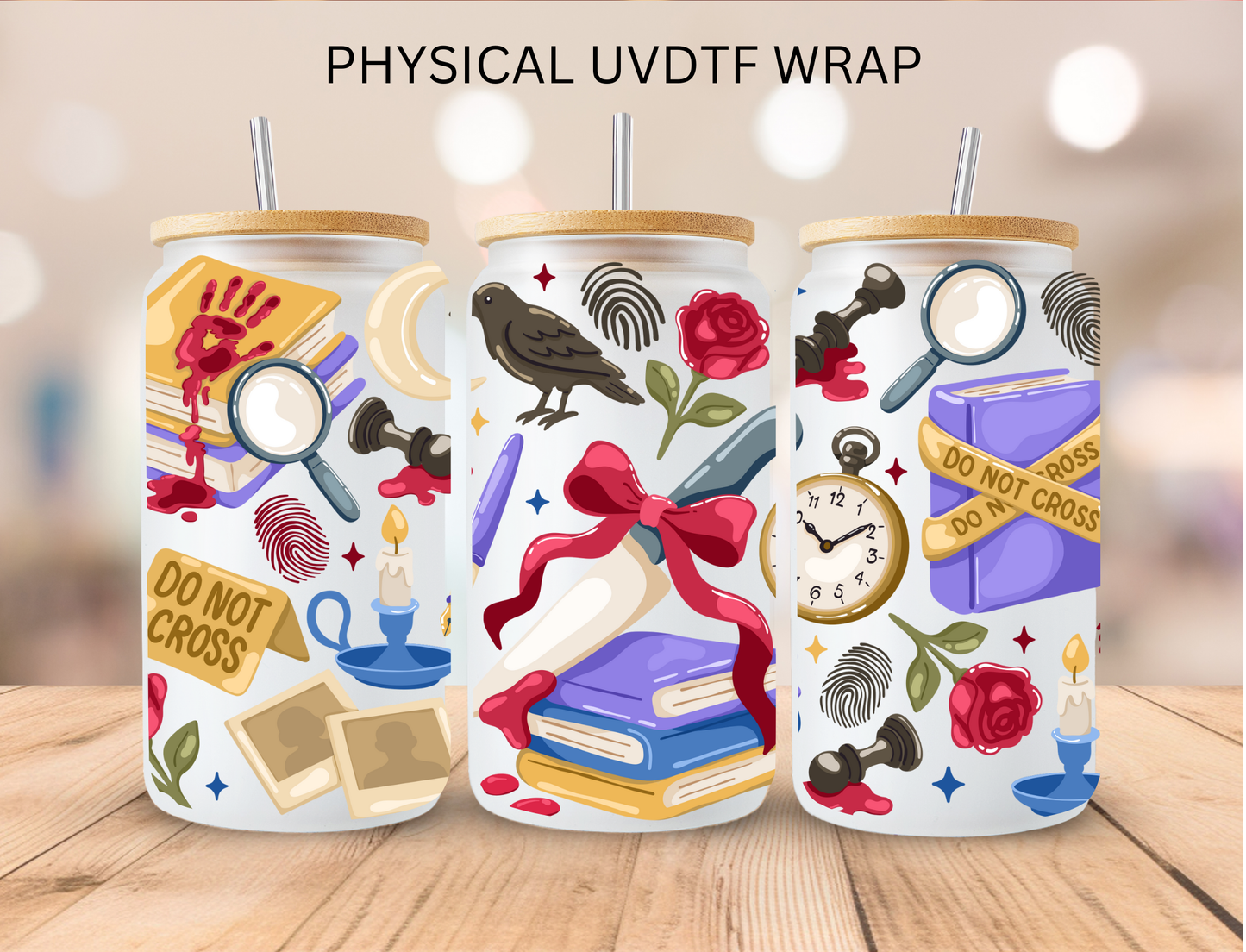 Dark Thriller Book Lover - 16 oz / 20 oz Libby UV DTF