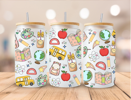 School Teacher - 16 oz / 20 oz Libby UV DTF Wrap