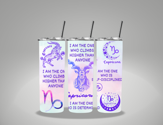 Capricorn - 20oz Skinny Tumbler / 25 Oz Glass Tumbler Wrap EXCLUSIVE