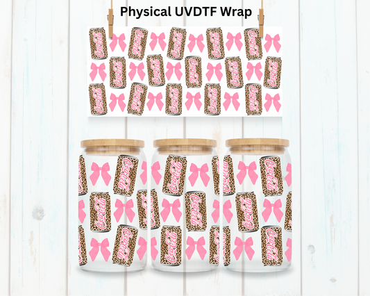 Leopard Cola Canned Soda - 16 oz / 20 oz Libby UV DTF