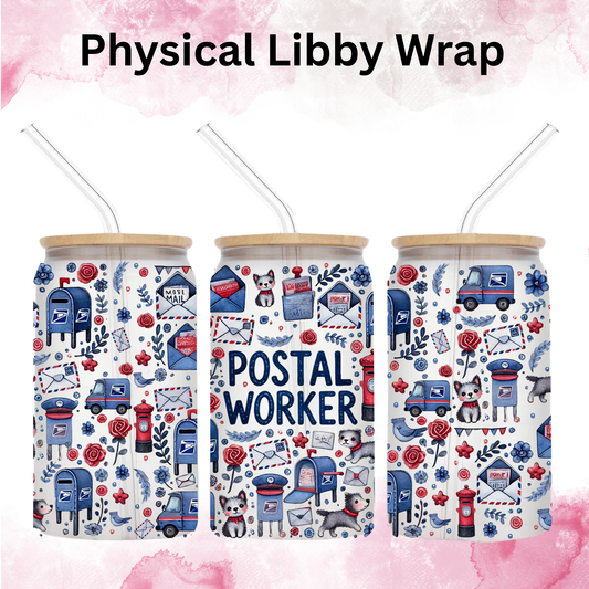Postal Worker - 16 oz / 20 oz Libby UV DTF