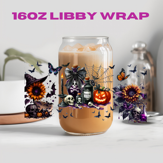 Halloween Spooky Witch Potion Collection - 16 oz / 20 oz Libby UV DTF Wrap