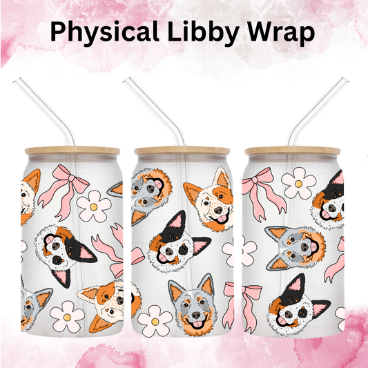 Heeler Dog - 16 oz / 20 oz Libby UV DTF