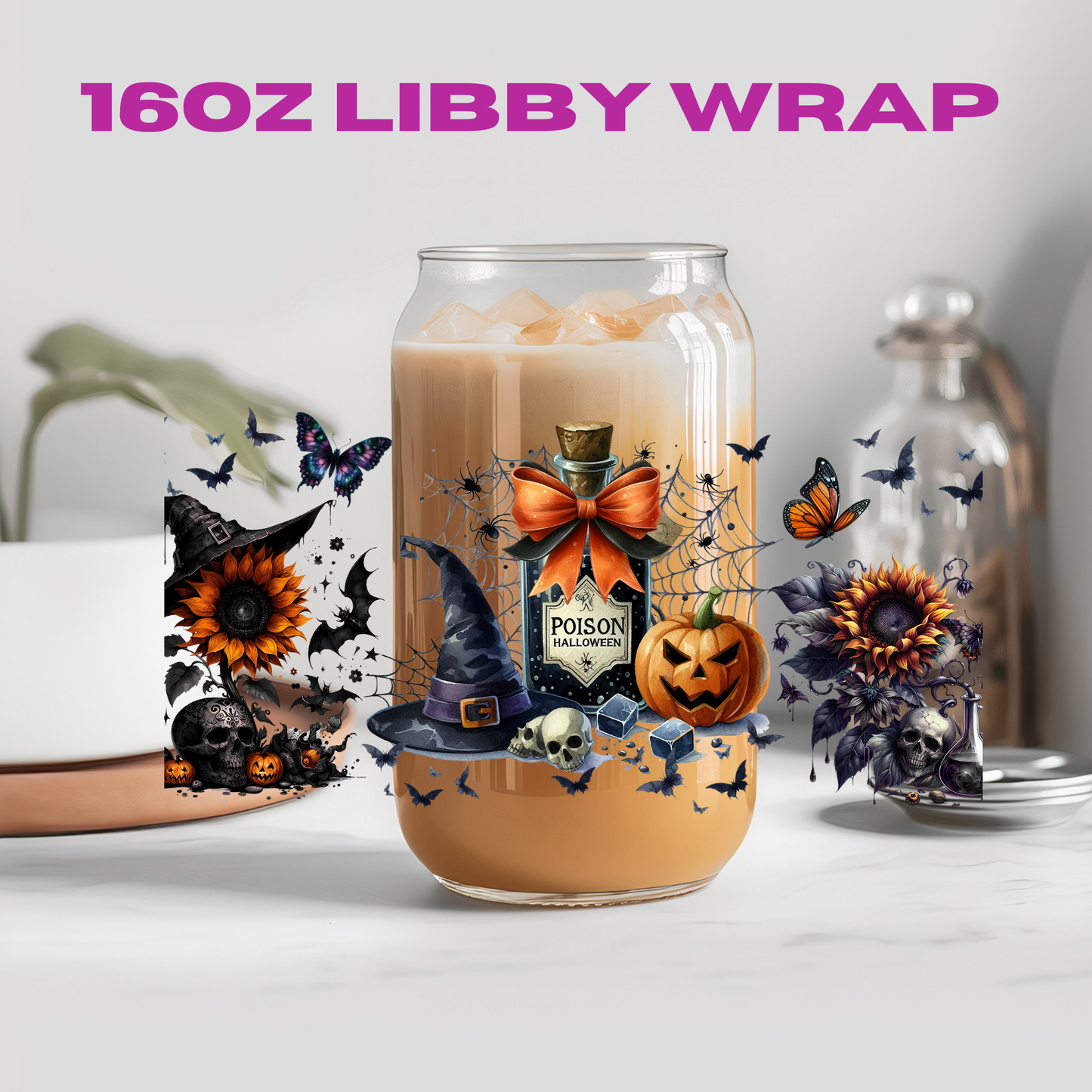 Halloween Spooky Witch Potion Collection - 16 oz / 20 oz Libby UV DTF Wrap