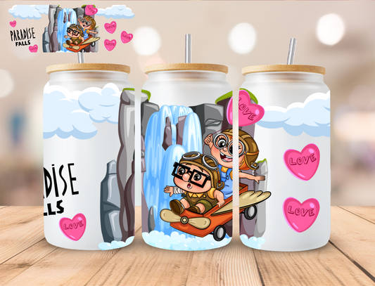 Balloon House Couple - 16 oz / 20 oz Libby UV DTF Wrap