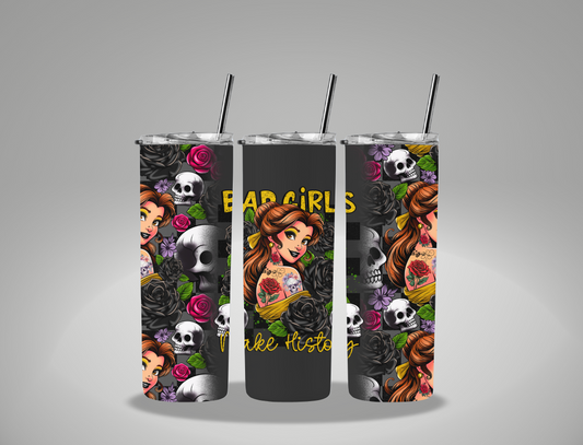 Bad Girls Collection Rose Princess - 20oz Skinny Tumbler Wrap CSTAGE EXCLUSIVE