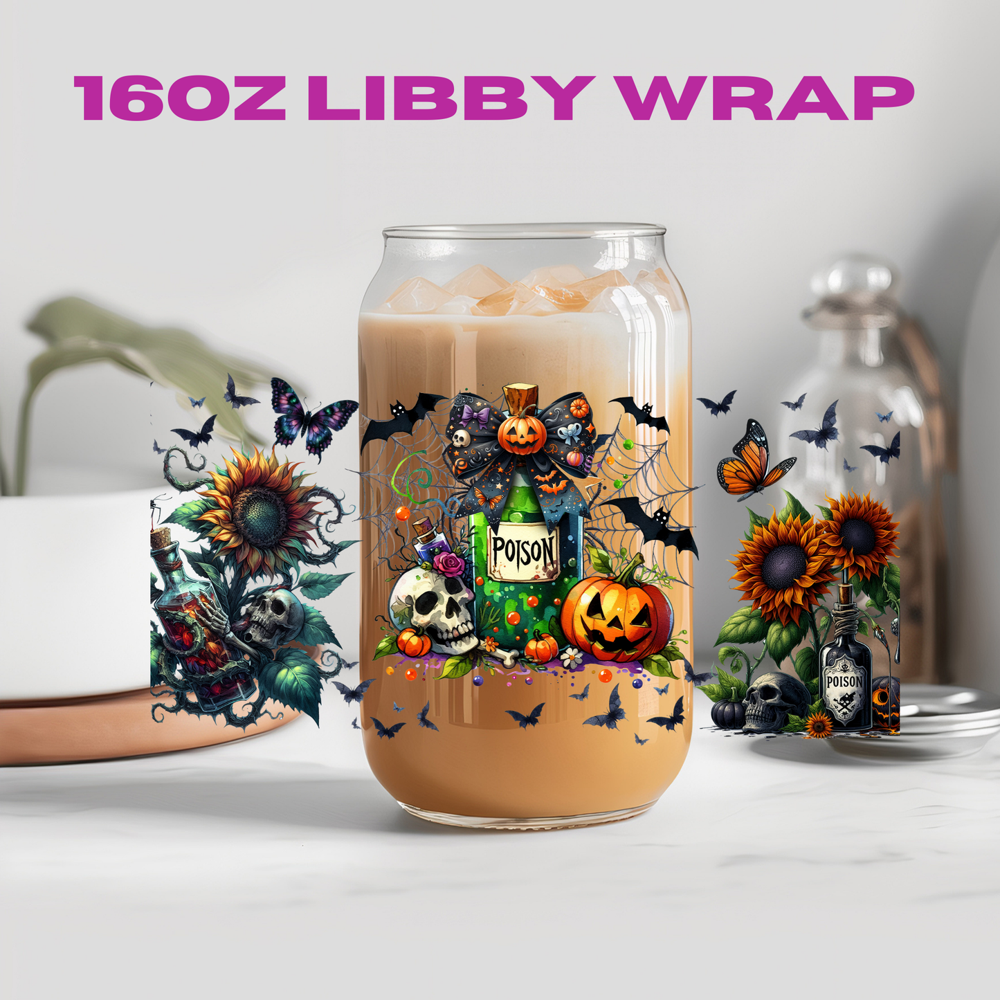 Halloween Spooky Witch Potion Collection - 16 oz / 20 oz Libby UV DTF Wrap