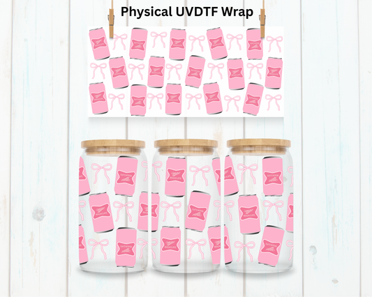 Pink Miller Canned Beer - 16 oz / 20 oz Libby UV DTF